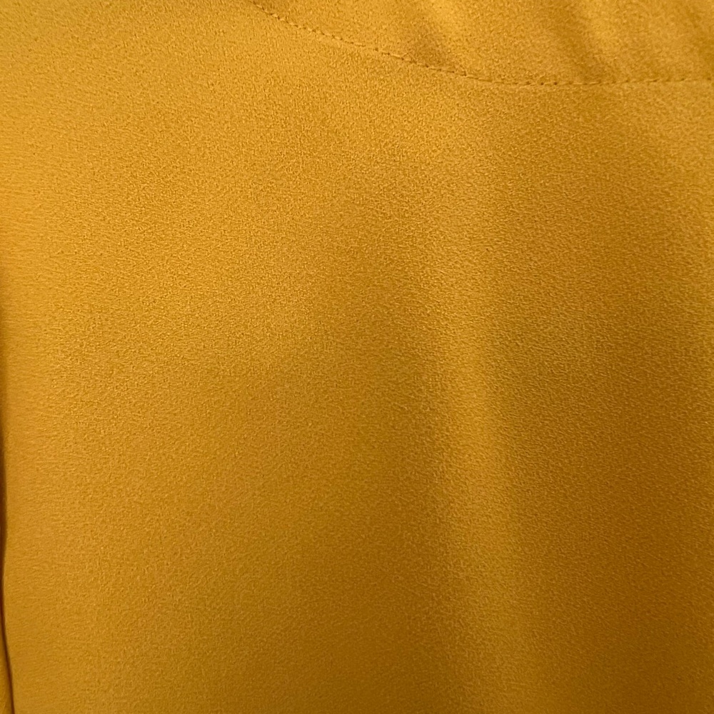 J. Crew Mustard Wrap Blouse - Picture 4 of 4